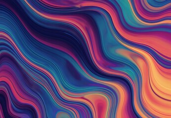 Dreamy Iridescent Smooth Swirling Hues Spectrum Palette