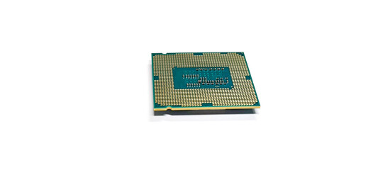 CPU on a white background. Concept of technological advancement.