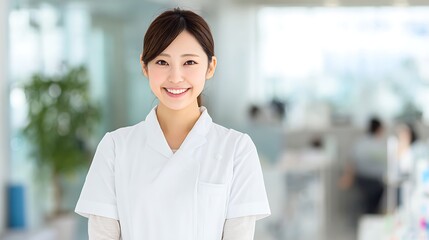 Smiling Young Nurse Portrait / 笑顔の若い看護師のポートレート