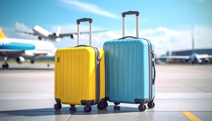 Suitcases at Airport. (1)