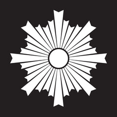 日本の伝統的家紋「日紋」のデータ画像