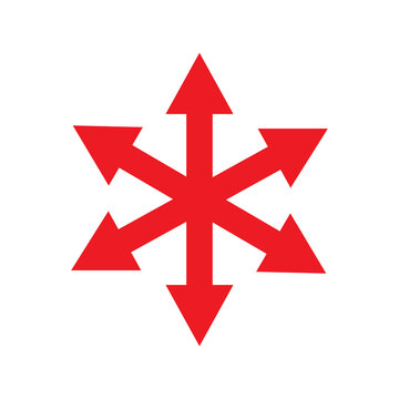 Multiple Arrow Direction Icon &ndash; Multi-Directional Navigation Symbol