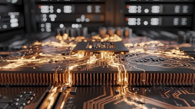 Processor Illuminates Complex Circuit Board for Innovation Technology