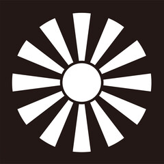 日本の伝統的家紋「日紋」のデータ画像