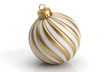 Gold and white christmas ball Nice