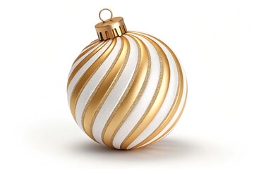 Gold and white christmas ball Nice