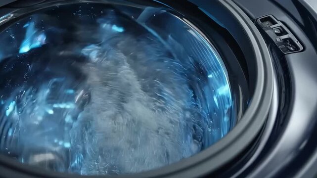 Medium shot of quickdry technology activating after a rinse cycle speeding up drying time while maintaining a spotless surface.