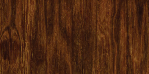 Naklejka premium A natural dark brown wooden texture background featuring a detailed oak grain pattern on a weathered hardwood plank surface suitable for a rustic timber floor or desk panel design