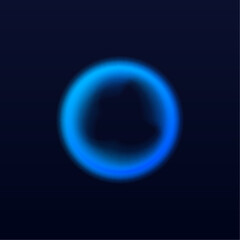 Obraz premium Gradient neon mesh with circular abstract shapes forms soft floating blobs. Smooth color transitions create modern artistic effect. Perfect for digital banners, UI, and posters.