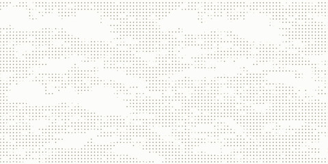 Dot grid pattern vector illustration. Simple black white point background with small and large polka dots. Abstract futuristic dotted mesh with gradient effect.