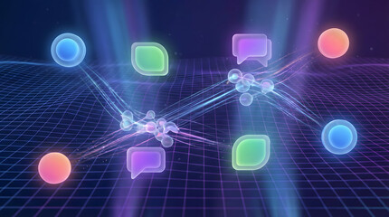 Interconnected digital communication network