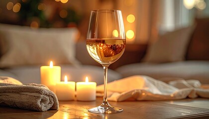 Cozy Wine Glass.