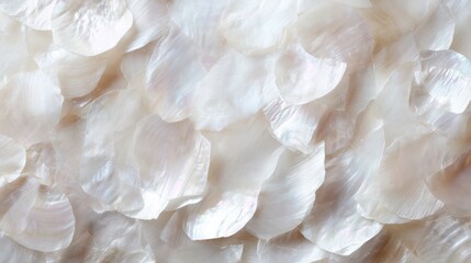 organic mother-of-pearl surface panorama, shimmering close-up texture, luxurious natural backdrop