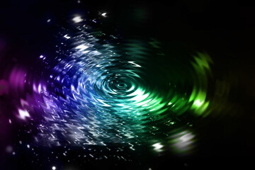 Gradient abstract colourful Water Ripples, Circular Waves,  Liquid Texture glassy background. Colourful background for wallpaper, card, poster, banner, flyer etc.