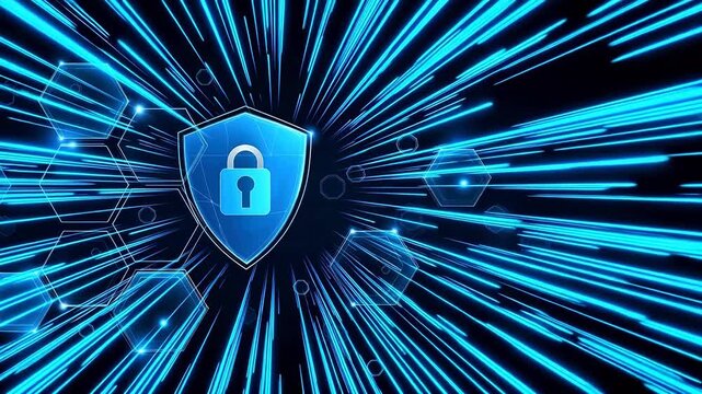 Digital security shield with lock