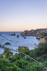 Praia de Dona Ana, one of the beaches of Lagos in the Algarve (Portugal)