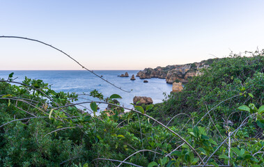 Praia de Dona Ana, one of the beaches of Lagos in the Algarve (Portugal)