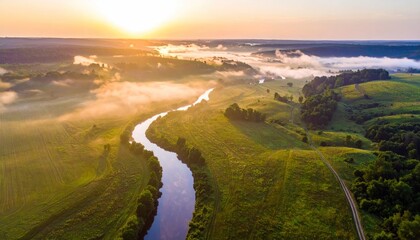 River at Sunrise.