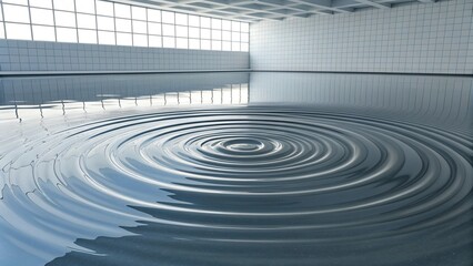 Obraz premium Ripples in Modern Pool