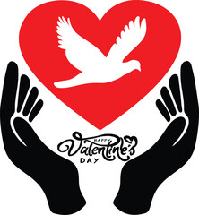 Obraz premium hands holding heart