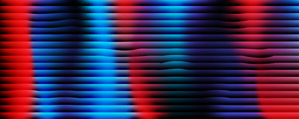 Abstract glass vibrant colorful gradient ripple texture holographic colors and soft noise futuristic vector background.