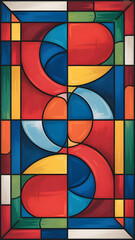 Fototapeta premium stained glass window