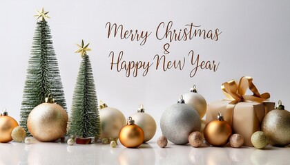 christmas still life with christmas decorations