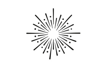 Obraz premium Abstract radial burst pattern on grey background