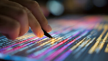 Precision in the Digital Age: Stylus Interacting with a Glowing Data Matrix