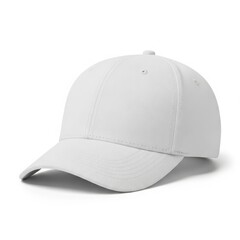 White baseball cap isolated on white background