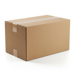 Cardboard box isolated on white background