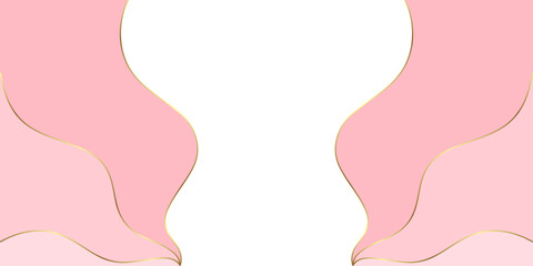 background abstract pink ribbon vector valentine's day banner paper style. women's day illustration