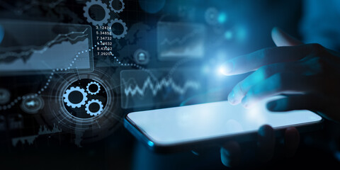 Financial Data Analysis and Real-Time Digital Performance Visualization on an Interactive Interface.