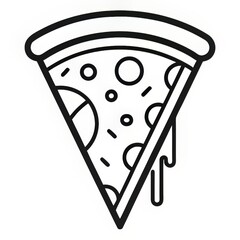 pizza slice outline icon