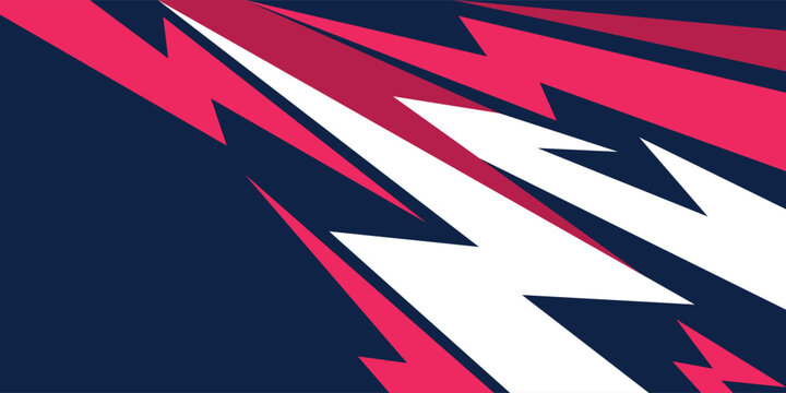 Abstract red and white background with jagged arrow pattern and with some copy space area