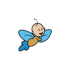 little angel with wings