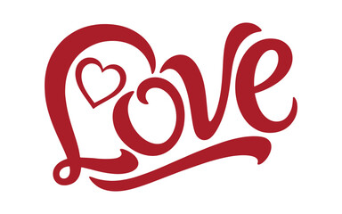 Obraz premium Stylized love symbol with heart design