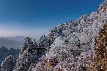 Winter Breath Over the Mountain Ranges