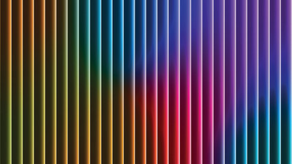 Abstract Vertical Neon Gradient Lines Background with Vibrant Multicolor Spectrum