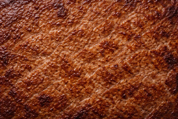 ステーキの焼き目のマクロ質感背景