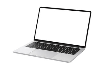 Laptop With Blank Screen Isolated