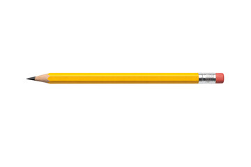 Yellow Pencil Isolated on Black