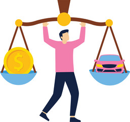 Vector IconMonthly expenses such as home loan. house rent, car payment, water bill, electricity bill, telephone. taxes bill, life insurance premium payment.

