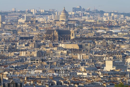 View of Paris from the Sacr&eacute;-Cur de Montmartre Basilica, Montmartre, Paris, &Icirc;le-de-France, France