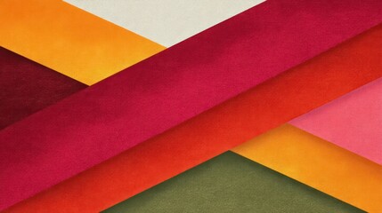 Vibrant Colored Fabric Textures in Rich Hues of Red, Orange, Yellow, Green, and Pink Overlapping in a Beautiful Abstract Composition