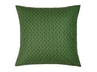 down pillow with cotton cover, isolate on a white background