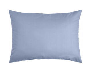 down pillow with cotton cover, isolate on a white background