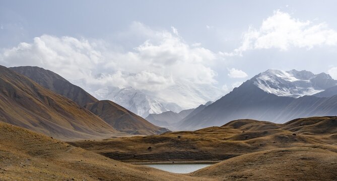 Lenin Peak, Pamir Mountains, Osh Province, Kyrgyzstan
