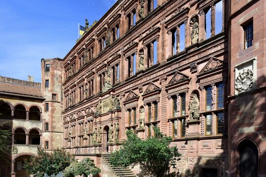Heidelberg castle, Friedrich Wing, Pharmacy Museum of Germany, Heidelberg, Baden Wurttemberg, Germany