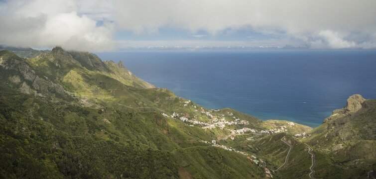 Taganana, Taganana Valley, Barranco de la Iglesia, macizo de anaga (Montanas de Anaga), Las, Tenerife, Canary Islands, Spain